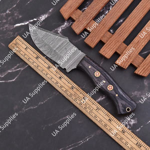 Couteau de chasse Skinner à lame fixe en acier Damas forgé, pleine longueur, ultra-affûté, pour camping et activités extérieures, industriel/extérieur, ODM/OEM, DIY - Product Image 5