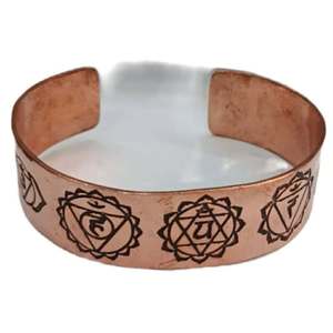 Asthamangal Women's Buddha Mantra Healing <b>Copper</b> Charm Bracelets - Product Image 1