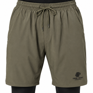 Nueva Llegada FREE FIGHT INDUSTRY Pantalones Cortos de MMA para Hombre, Tela Elástica de Poliéster y Spandex de 140g, Ropa de Moda para Entrenamiento de Lucha UFC - Product Image 1