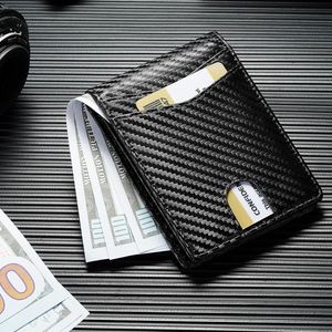 Portefeuille Furid Slim Air Tag pour hommes, blocage RFID, bifold avec poche avant, porte-cartes, en cuir, compatible avec AirTag - Product Image 3