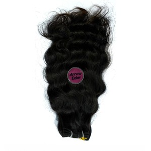 Extensiones de Cabello Humano Remy Malayo con Ondas Naturales, Doble Trama a Máquina, Aptas para Permanente, Negro Natural - Product Image 4