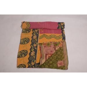 Colcha Kantha Gudri de Algodón Hecha a Mano, Reversible, Vintage, para Sofá, Cama o Decoración de Dormitorio - Product Image 5