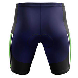 Tenues de cyclisme pour hommes avec short en jersey respirant et anti-transpiration en nylon et spandex bleu marine, vert et noir, séchage rapide, vêtements de sport pour adultes - Product Image 5