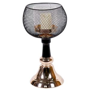 Soporte votivo de hierro de diseñador moderno con soporte Color y tamaños personalizables Metal decorativo negro para decoración del hogar - Product Image 1