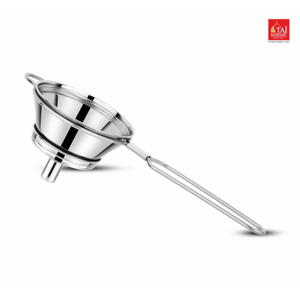 New Design SS Tulip Bottle <b>Strainers</b> Skimmer Frying <b>Strainer</b> for Kitchen with SS Double <b>MESH</b> Cone Shaped 8 centimeters - Product Image 1