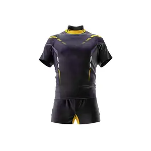 Conjuntos de Uniformes de Rugby Personalizables, Ligeros y Transpirables, Más Vendidos, Tela 100% Poliéster, Alta Calidad - Product Image 1
