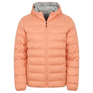 Custom Men's <b>Padded</b> Hooded Jacket Lightweight Winter Outerwear Warm Quilted <b>Coat</b> for Outdoor Activities - Product Image 2