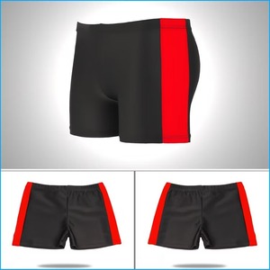 Pantalones Cortos de Lona Ecológicos de Secado Rápido Personalizados para Hombre, Bañador Tipo Boxer con Estampado Sólido Impermeable, Estilo Casual para Playa - Product Image 6