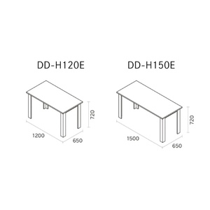 Système de bureau modulaire simple et moderne Holis 1200, en bois fabriqué au Japon, anti-rayures, autoportant, personnalisable et réglable - Product Image 5