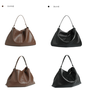 High Quality Top Grain Leather Tote <b>Bag</b> Style Large Crossbody Handbag Zipper Casual Pillow <b>Bag</b> Durable for Commuting <b>Work</b> Pack - Product Image 3