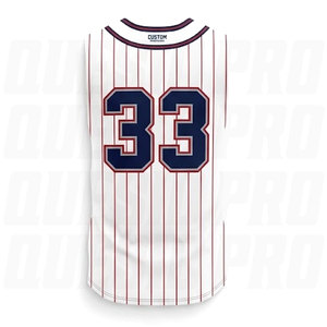 Camisetas de Béisbol Sublimadas Personalizadas con Botones, Nombre del Equipo, Número y Logotipo Personalizados, Uniformes de Softbol Transpirables para Eventos Deportivos - Product Image 2