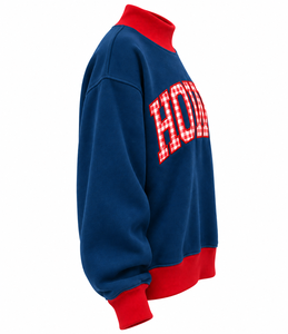 Wholesale Custom <b>Women</b>’s Turtleneck Sweatshirt Oversized Winter 100% Cotton Fleece Long Sleeve Front Logo <b>Pullover</b> - Product Image 2