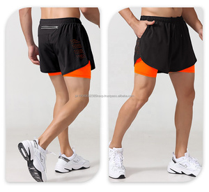 กางเกงขาสั้นผู้ชายธรรมดาลำลองฤดูร้อนเอวยางยืดมีกระเป๋า - Product Image 2