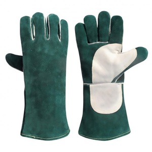 Guantes de Soldadura de Cuero Vacuno Resistentes al Calor Extremo, Reforzados, con Costuras Cosidas, Antideslizantes y Sin Silicona - Product Image 3