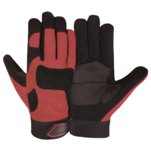 ถุงมือทำงานหนังสังเคราะห์ Amara ลดราคาพิเศษ ทนทาน เสริมความแข็งแรง ป้องกันมือและแขน สำหรับงานช่าง งานซ่อมบำรุง ถุงมือนิรภัย - Product Image 4