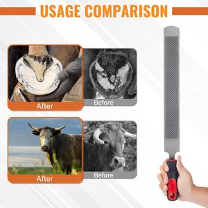Râpe à sabots professionnelle de 18 pouces, en acier au carbone robuste, pour chevaux, bovins, chèvres, ânes, ergonomique - Product Image 3