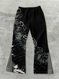 2026 New Sublimation Transfer Print Regular Fit Waterproof Winter Sweatpants Men Women Casual Mid Waist Streetwear <b>Hip</b> Hop - Product Image 3