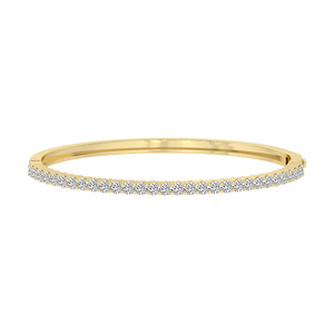 14kt SOLID Gold Round Embrace Lab Diamond Openable <b>Bangle</b> <b>Bracelet</b> Beautiful Detailing Work Vs1 Quality <b>Bracelet</b> For Women - Product Image 2