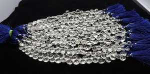 Cuentas de Cuarzo Cristal Natural AAA en Forma de Corazón de 8-9MM, Cuentas de Cuarzo Cristal Facetadas en Forma de Corazón para la Fabricación de Joyería - Product Image 6