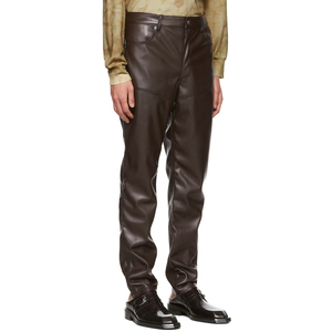 High Quality <b>Leather</b> Riding Apparel for <b>Men</b> Breathable Flexible Motorbike <b>Pant</b> with Safety Features Long Lasting Use All Seasons - Product Image 3