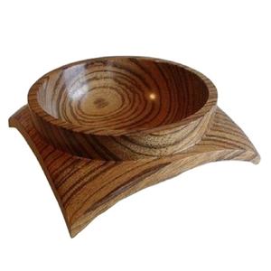 Cuenco de madera para servir fruta seca, para el hogar, Hotel, restaurante, Color marrón - Product Image 1