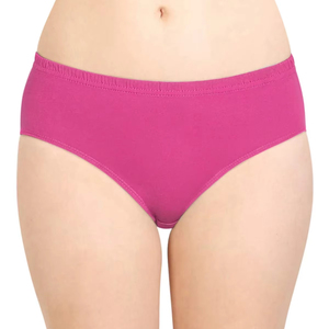 Venta al por mayor directa de fábrica OEM: Bragas hipster de cintura media para mujer, de algodón/spandex, colores sólidos, con logotipo privado personalizado. - Product Image 1