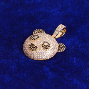 Pendentif Hip Hop Panda Face Iced Out personnalisé avec diamants de laboratoire, style rappeur, pour lui - Product Image 6