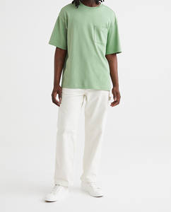 T-shirts pour hommes à épaules tombantes avec impression graphique, t-shirt personnalisé surdimensionné en coton, t-shirt court et ample pour hommes - Product Image 1