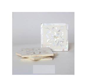 Posavasos de MDF con incrustaciones de nácar de diseño personalizado, posavasos de nácar, manteles individuales, posavasos con incrustaciones de nácar a precio competitivo - Product Image 1