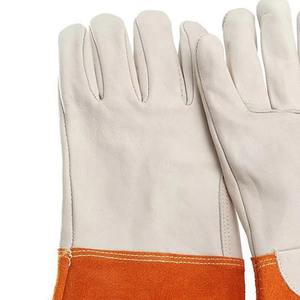 Guantes de cuero de vaca para soldadura MIG, resistentes a cortes, abrasión y calor - Product Image 2