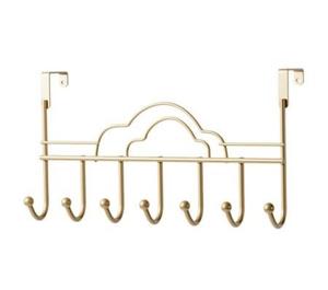 Colgador de Puerta de Hierro con Acabado Antiguo, Organizador Decorativo de Pared, Elegante Estante de Almacenamiento Colgante para Entrada - Product Image 1