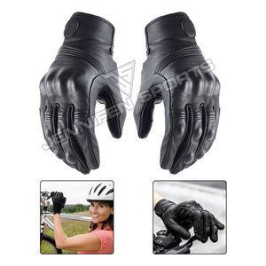 Guantes de Motocross de Cuero Personalizados con Protección para los Nudillos, Guantes de Motocicleta con Pantalla Táctil para Hombre, Guantes de Carreras Cross Country - Product Image 4