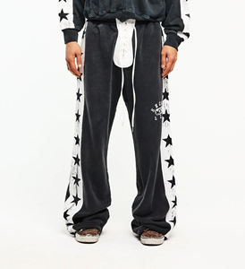 กางเกงจ็อกเกอร์พิมพ์ลายขนาดใหญ่ ขากว้าง ทรงหลวม สไตล์ลำลองสำหรับผู้ชาย ปรับแต่งได้ เป็นมิตรกับสิ่งแวดล้อม ผลิตจากโพลีเอสเตอร์/ผ้าฝ้าย - Product Image 6