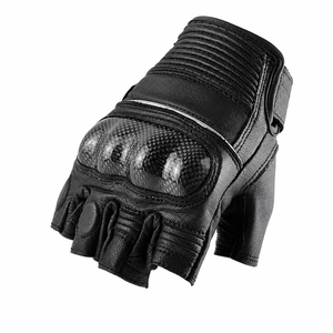 UNIQUE LEATHER ถุงมือปั่นจักรยานแบบครึ่งนิ้ว ป้องกันการลื่น ป้องกันเหงื่อ ป้องกันแรงกระแทก สำหรับจักรยานเสือภูเขาและจักรยานถนน ลายจุด - Product Image 1