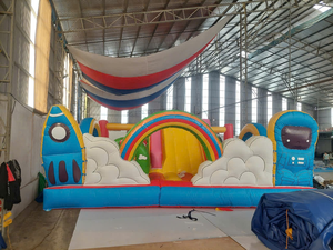 Castillo Inflable Pikachu de Thuy Linh, 5m X 10m, Material de PVC, Fácil de Instalar, Tamaño Personalizable, Aplicación para Juegos, Parques de Diversiones - Product Image 1