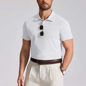 Camiseta Polo de Golf Lisa de Alta Calidad para Hombre, Personalizable con Logotipo, Ajuste Cómodo y Relajado, Camisetas Polo para Hombre - Product Image 6