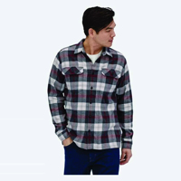 Kemeja Pria Kasual Bahan Katun Berkualitas Tinggi Desain Unik Logo Custom Ukuran Tersedia Layanan OEM Kemeja Kasual Pria