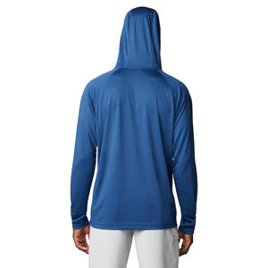 Sudadera de pesca de calidad superior para hombre con cuello vuelto, transpirable y agradable al tacto, sudadera de pesca lisa para hombre - Product Image 2