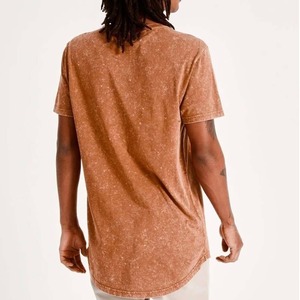 Camisetas de Hombre 100% Algodón de Alta Calidad, Camisetas de Manga Corta de Color Puro, Camisetas Tejidas con Lavado Ácido para Hombre - Product Image 5