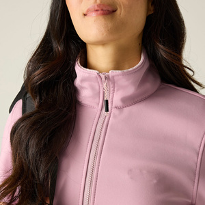 Custom <b>Women's</b> Softshell <b>Jacket</b> Hooded Outdoor Casual Windproof Zip Front Utility Pockets Lightweight Weather Resistant Apparel - Product Image 5