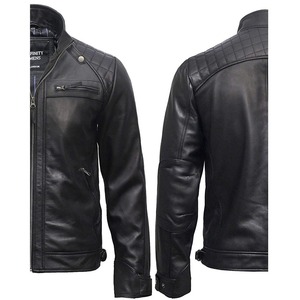 Chaqueta de Cuero Premium para Hombre, Sostenible y Transpirable, con Cierre, Detalles de Piel de Oveja, Diseño Personalizado, Cortavientos de Invierno, Servicio OEM - Product Image 5