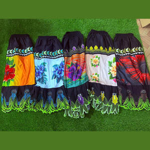Lockdown <b>Skirts</b> Women's Pleated <b>Skirt</b> Comfy <b>Elastic</b> <b>Waist</b> Custom Polynesian Print Embroidery Lockdown <b>Skirts</b> - Product Image 3