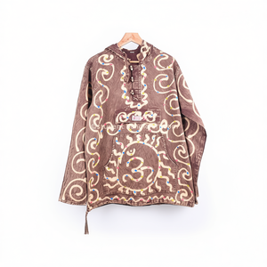 Veste à capuche pour adulte 100% coton, écologique, style national, faite à la main - Product Image 2