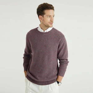 Pull en maille pour homme, col rond, manches longues, jersey, 100% coton mélangé, fabriqué sur mesure par le fabricant - Product Image 4