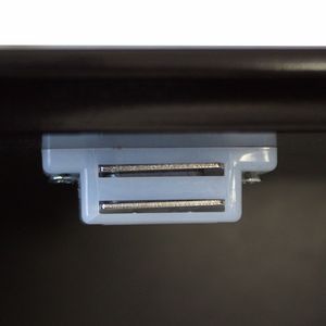 Mobiletto da Bagno a Una Porta con Tre Scomparti, Grigio-Marrone ad Alta Visibilità - Product Image 6