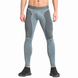 Leggings de compression pour hommes, athlétiques, pour la course, le sport, l'entraînement, respirants, antibactériens, sans coutures, à taille élastique - Product Image 5
