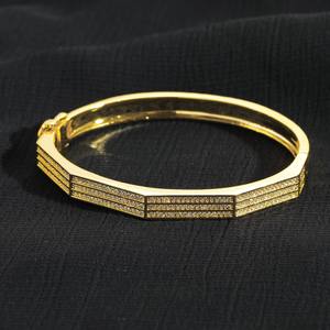 Bracelet cubain en moissanite VVS1 le plus vendu pour un style urbain de luxe, disponible à prix d'exportation depuis l'Inde - Product Image 3