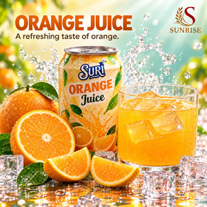 Jugo de naranja SURI 330ml en lata, bebida de frutas lista para beber de Vietnam - Product Image 1