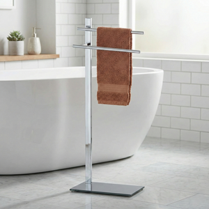 MIT Shopee Venta 2 rieles de hierro fundido Soporte independiente Toallero doble DIY Muebles de almacenamiento para el hogar por fabricante taiwanés - Product Image 1