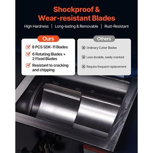 5.5HP/4.0KW trituratore di plastica frantoio 150-200 kg/h capacità bottiglia di plastica Grinder granulatore 8mm maglia PVC PTFE polverizzatore macchina - Product Image 3